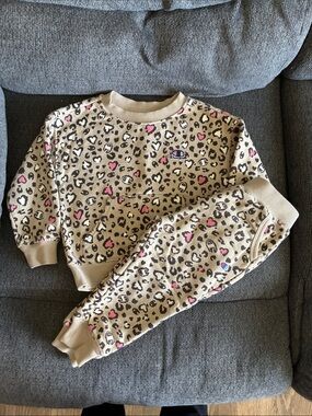 NWOT 24M Champion Leopard Print Sweat Set